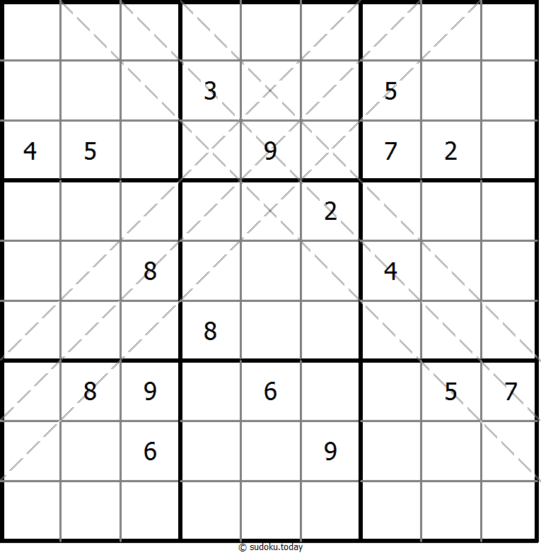 多对角线数独 #20382