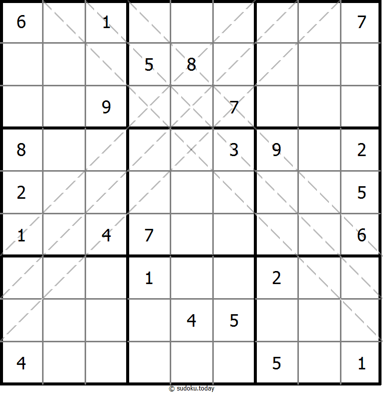 多对角线数独 #20384