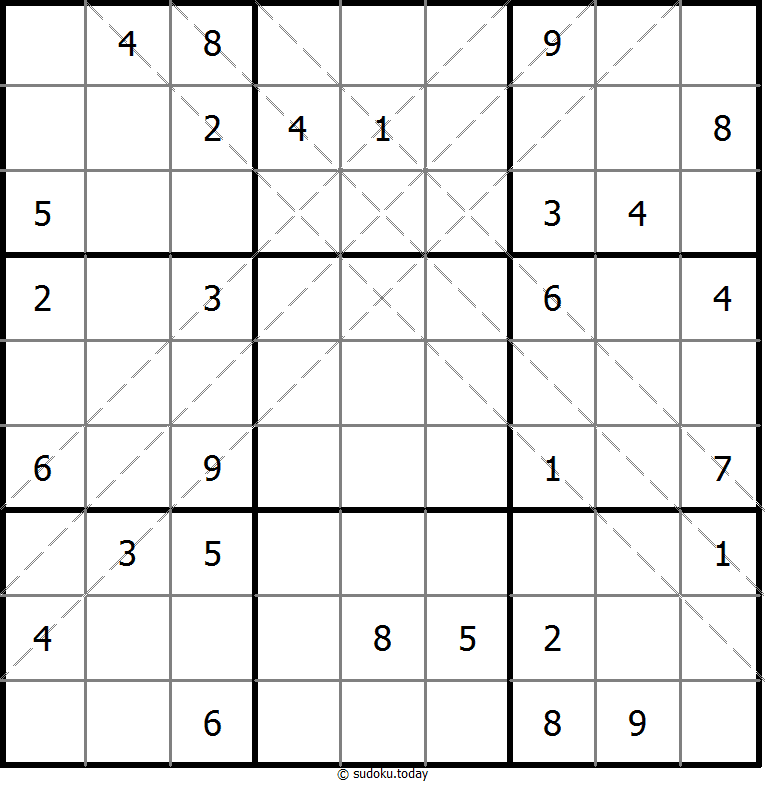 多对角线数独 #20398