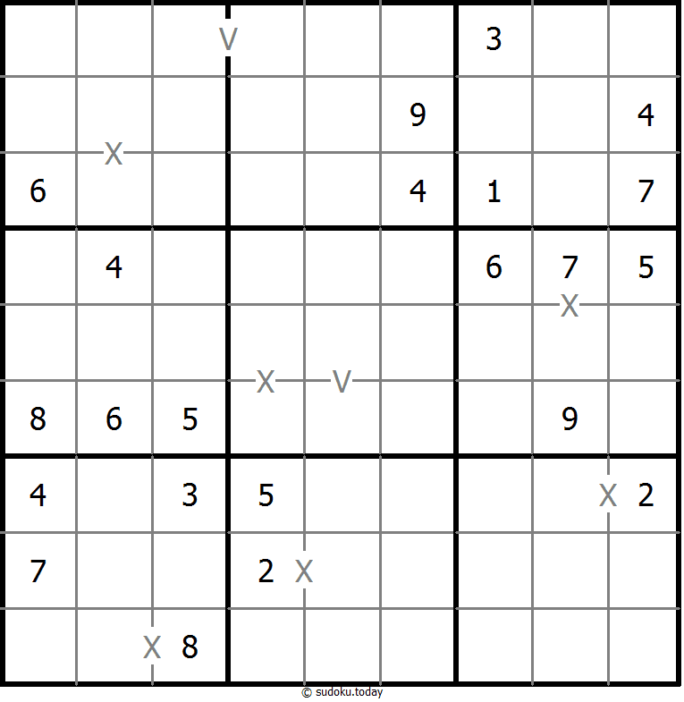 非全标XV数独 #17986