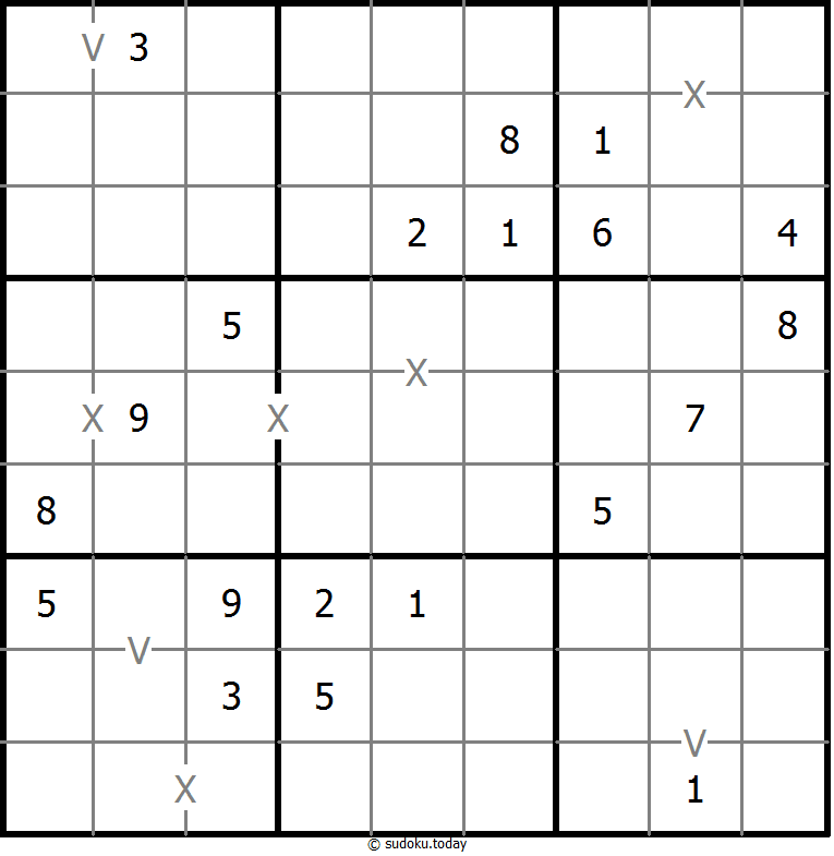 非全标XV数独 #18133