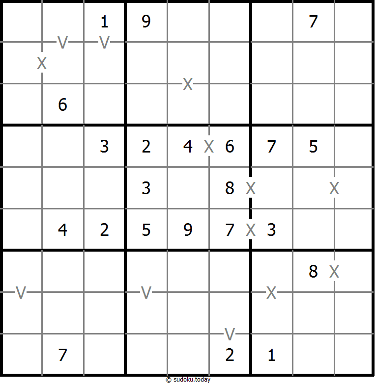 非全标XV数独 #18179