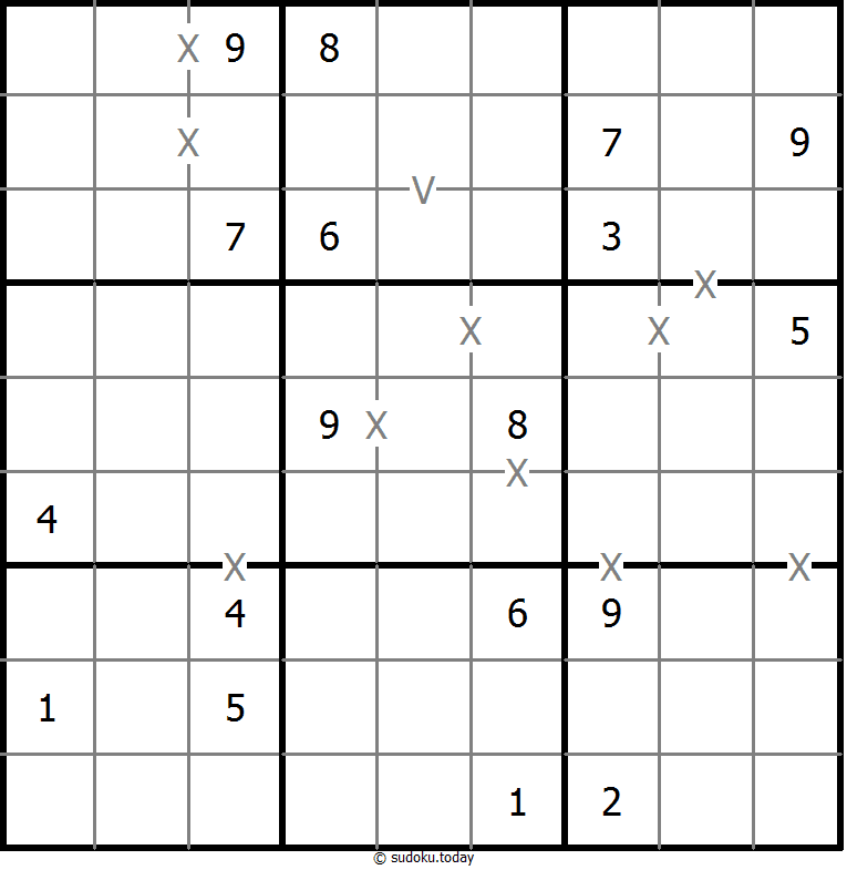 非全标XV数独 #18187