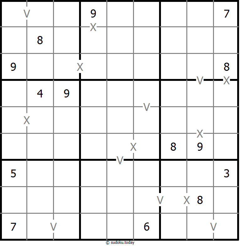 非全标XV数独 #18238