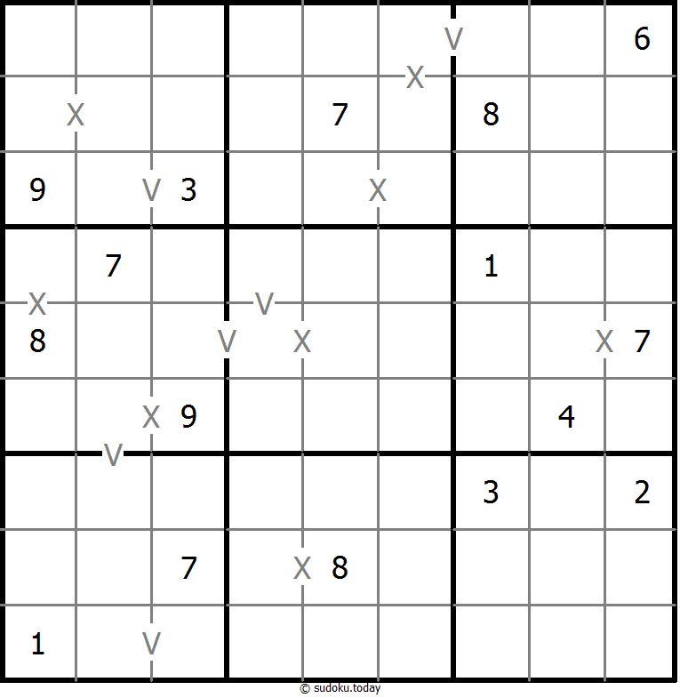 非全标XV数独 #18252