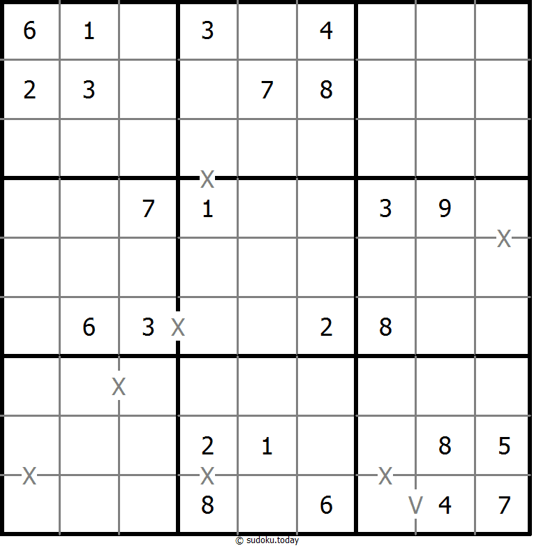 非全标XV数独 #18255