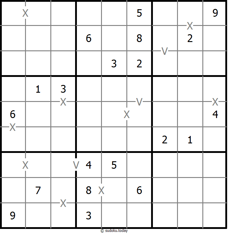 非全标XV数独 #18259