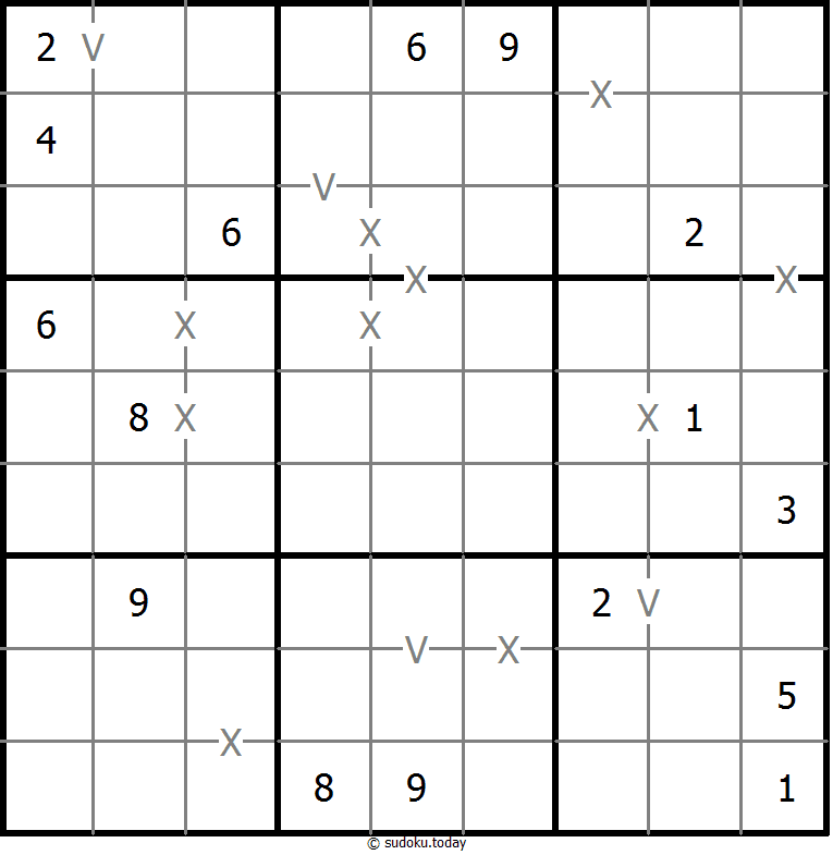 非全标XV数独 #18272