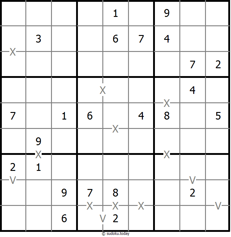 非全标XV数独 #18301