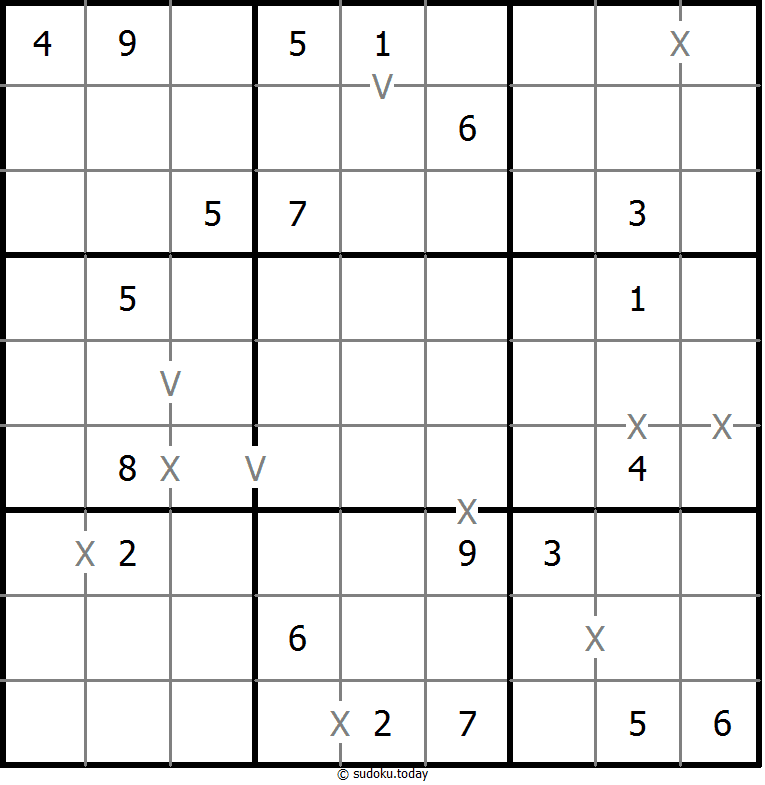 非全标XV数独 #18314