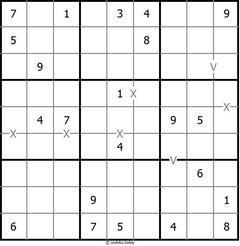 非全标XV数独 #18331