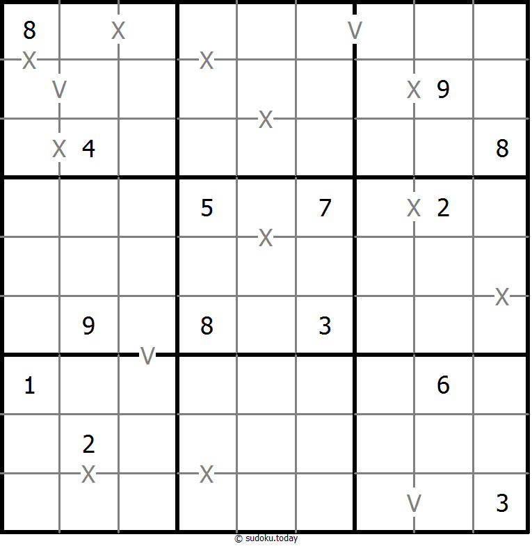 非全标XV数独 #18334
