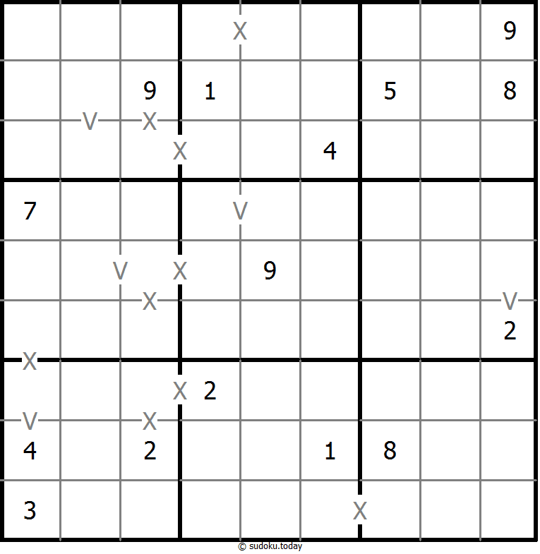非全标XV数独 #18346