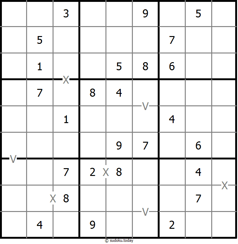 非全标XV数独 #18349