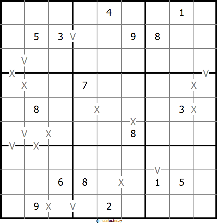 非全标XV数独 #18367