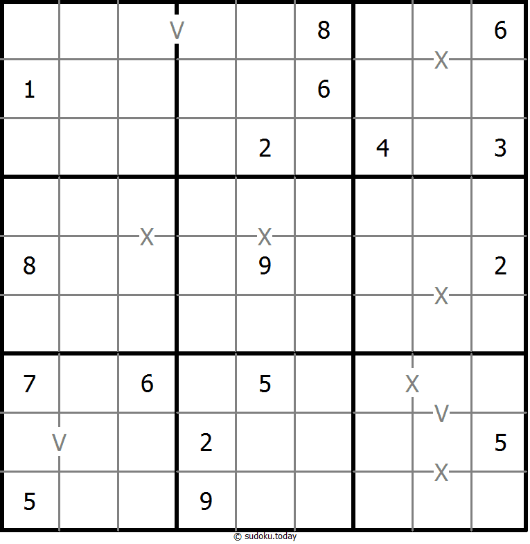 非全标XV数独 #18384