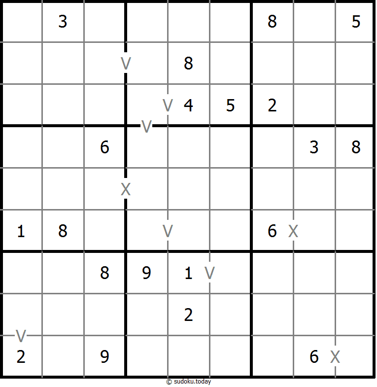 非全标XV数独 #18394