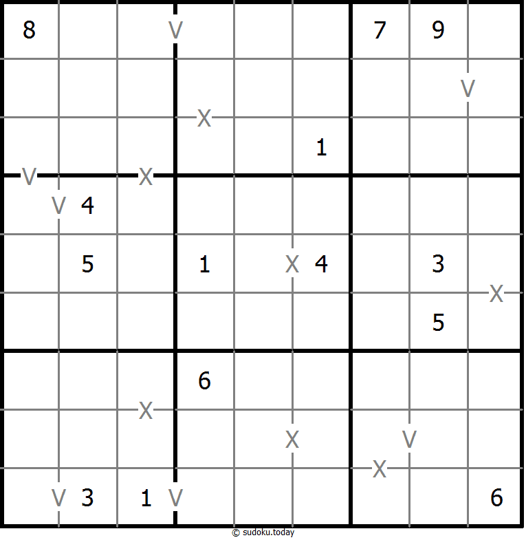 非全标XV数独 #18397