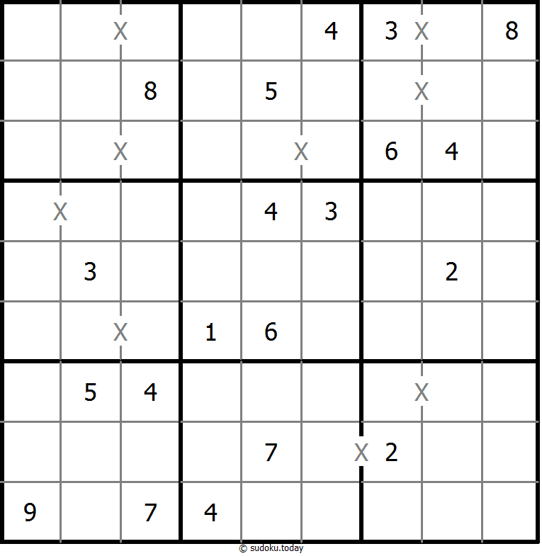 非全标XV数独 #18400