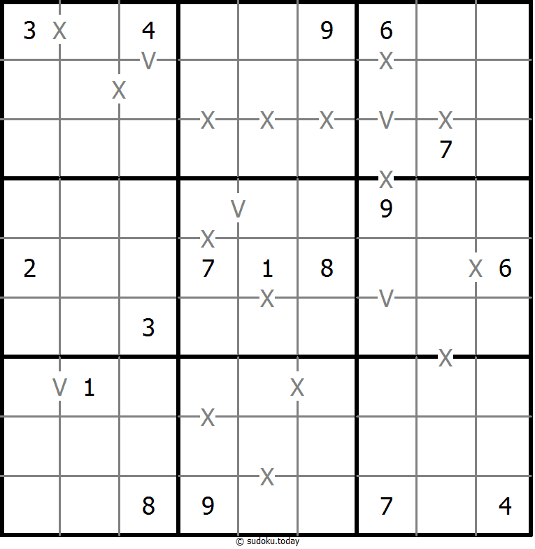 非全标XV数独 #18427