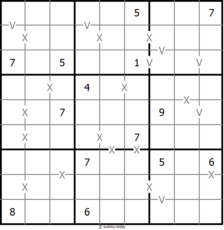 非全标XV数独 #18430