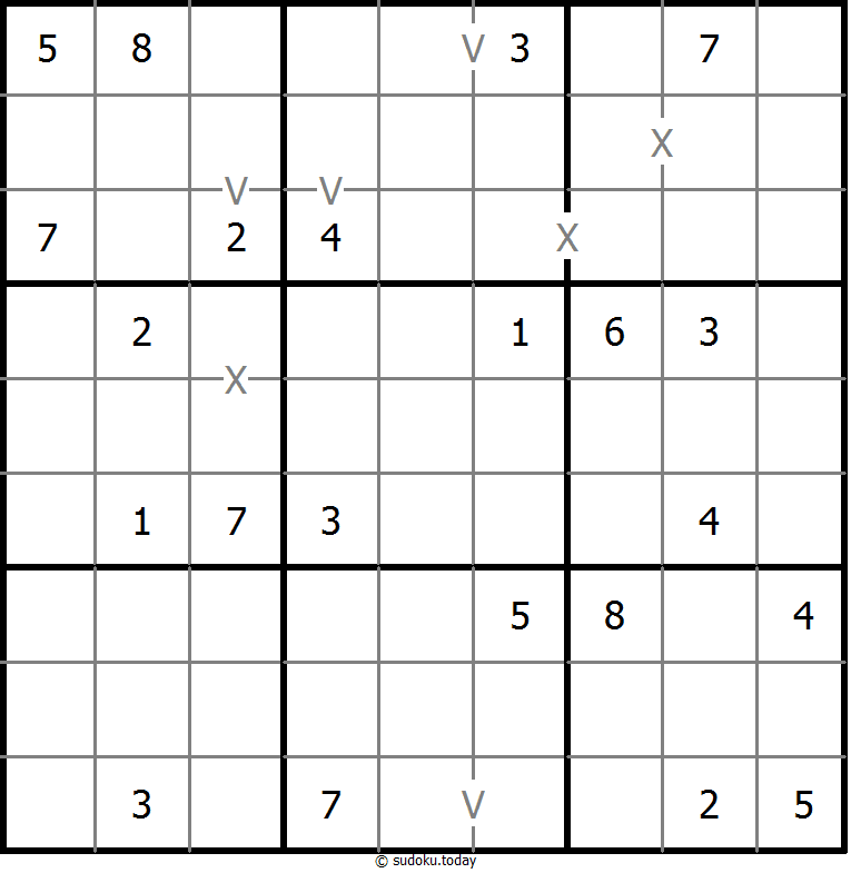 非全标XV数独 #18436
