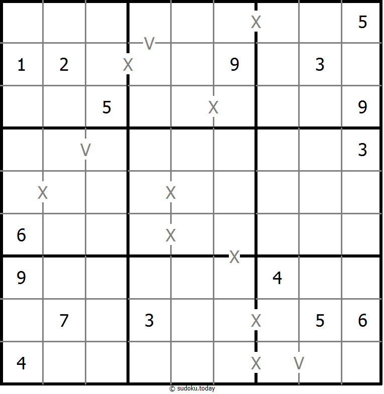 非全标XV数独 #18438