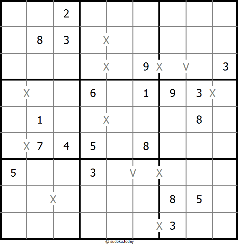 非全标XV数独 #18440