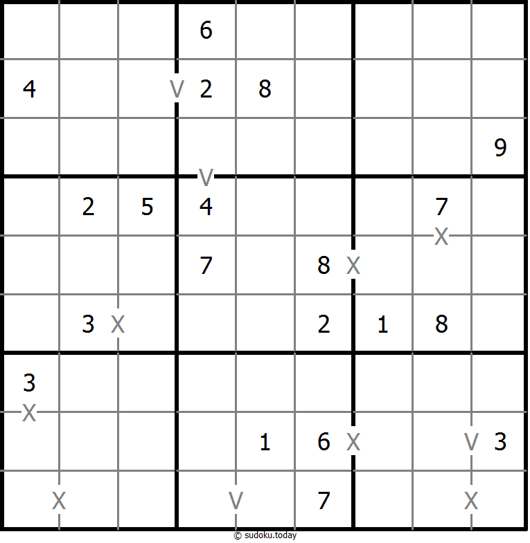 非全标XV数独 #18444