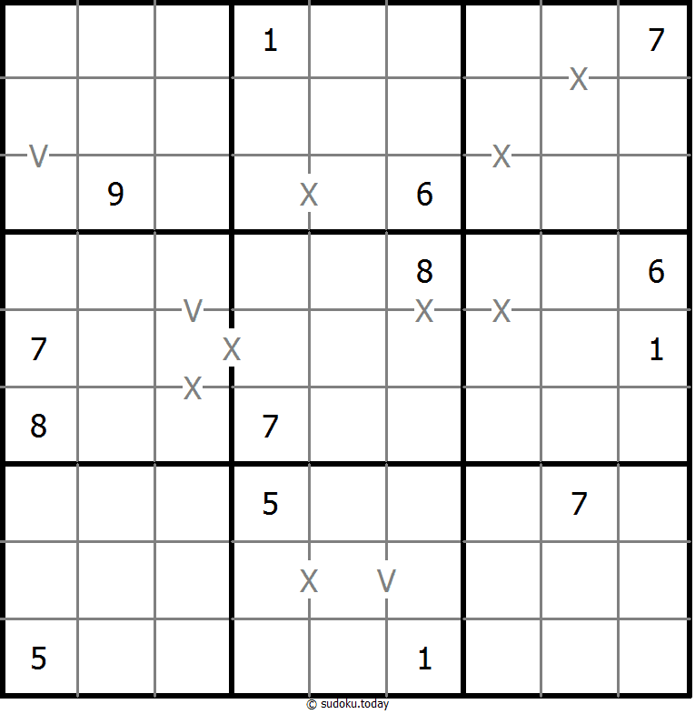 非全标XV数独 #18445