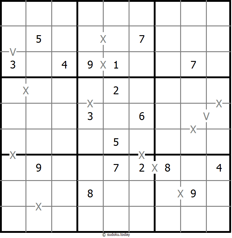 非全标XV数独 #18448