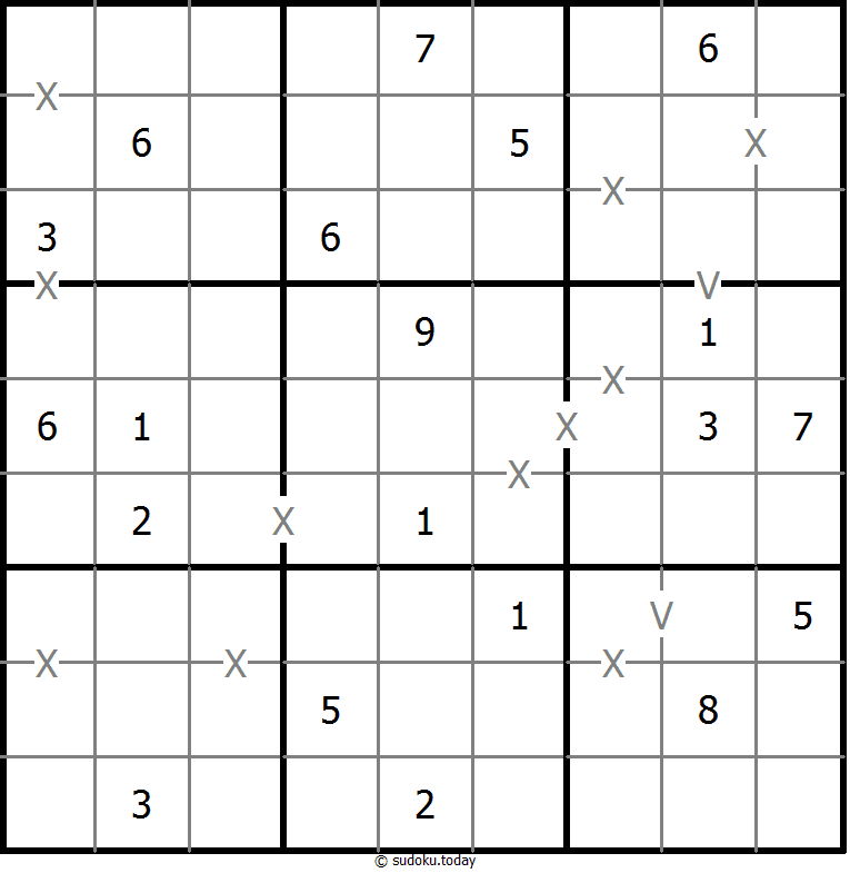 非全标XV数独 #18454