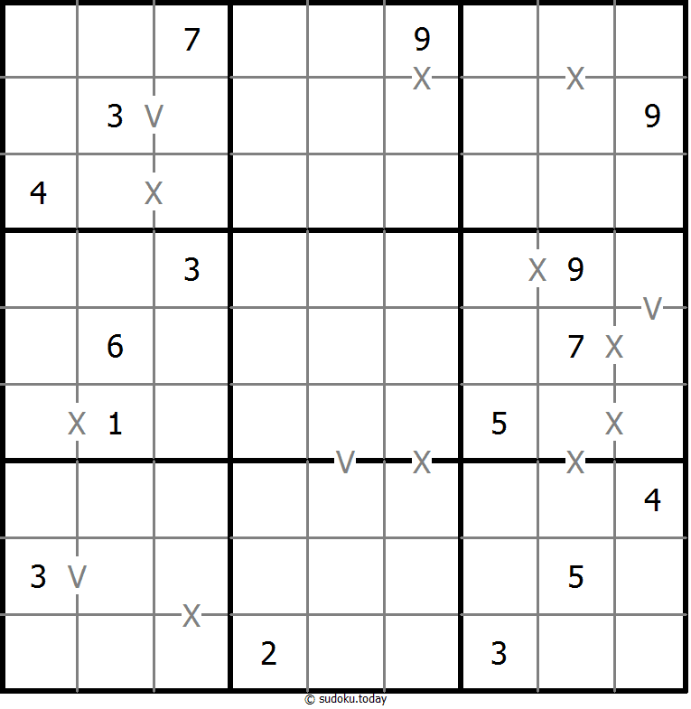 非全标XV数独 #18459
