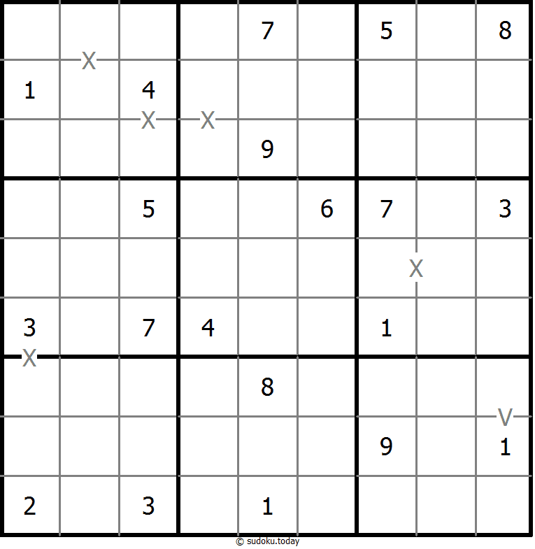 非全标XV数独 #18461