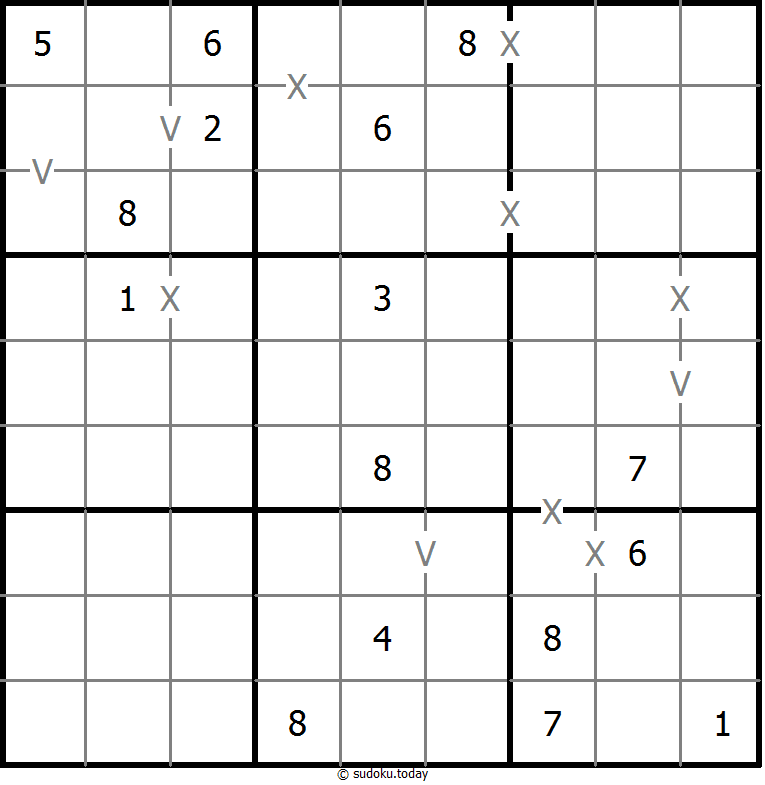 非全标XV数独 #18462