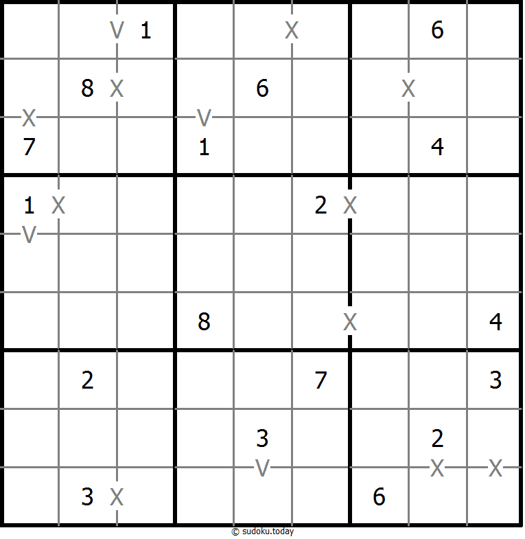 非全标XV数独 #18463