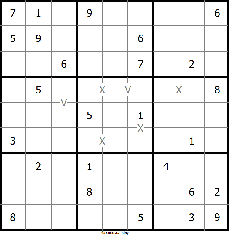 非全标XV数独 #18474
