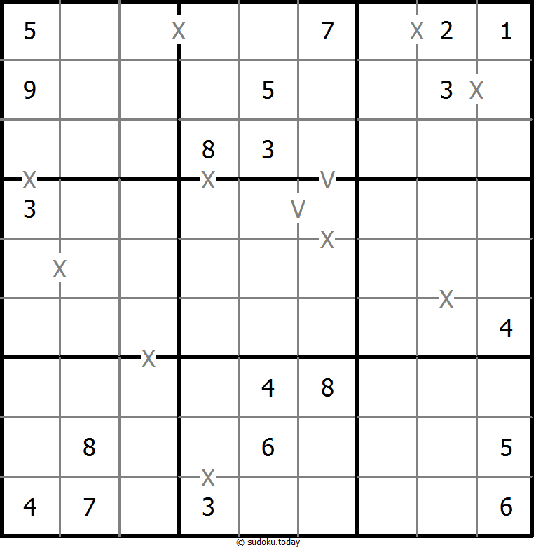 非全标XV数独 #18476