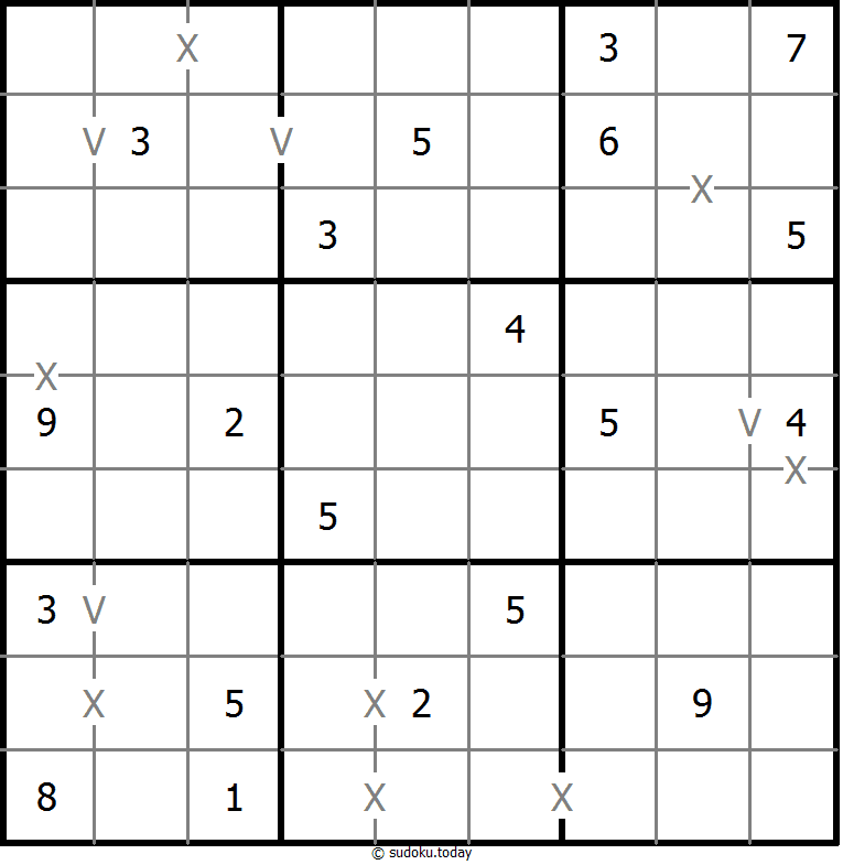 非全标XV数独 #18477