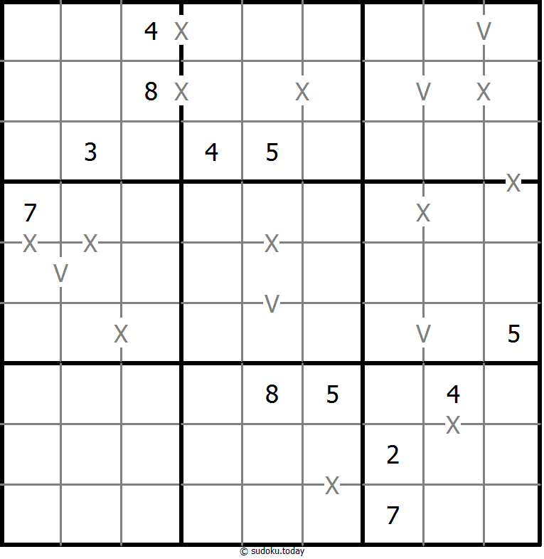 非全标XV数独 #18481