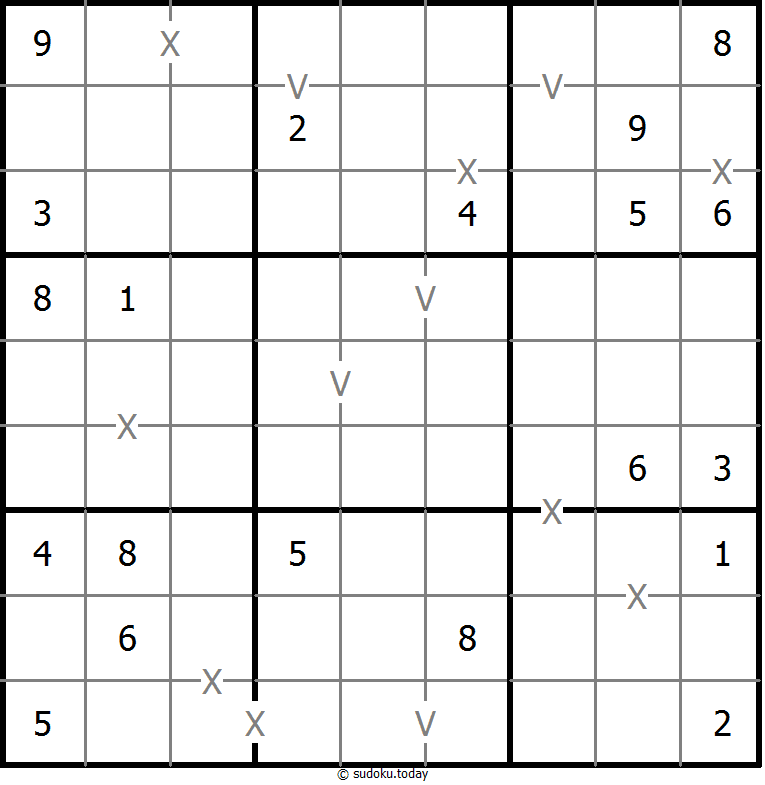 非全标XV数独 #18482