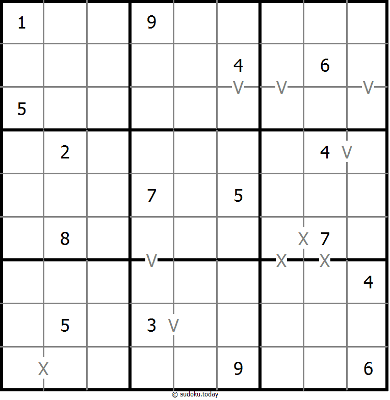 非全标XV数独 #18486