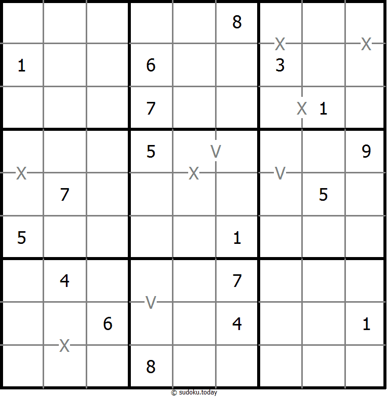 非全标XV数独 #18488