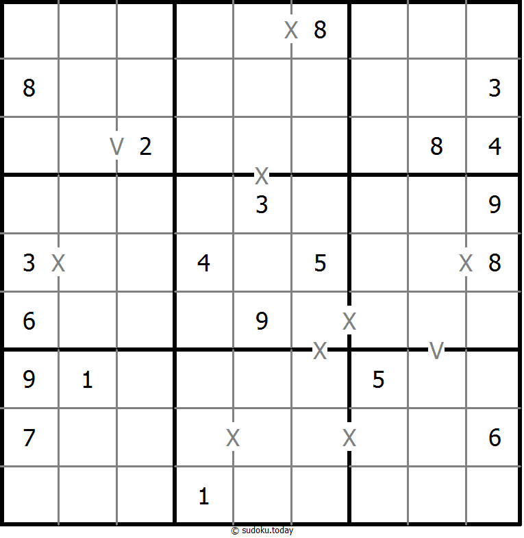 非全标XV数独 #18491