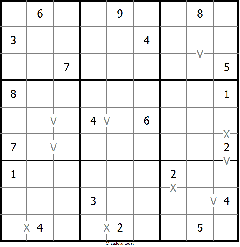 非全标XV数独 #18492