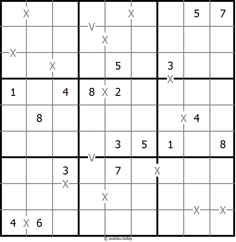 非全标XV数独 #18494