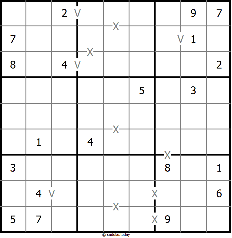 非全标XV数独 #18495