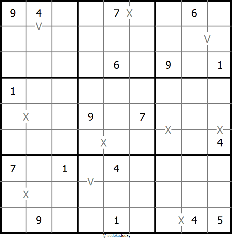 非全标XV数独 #18504