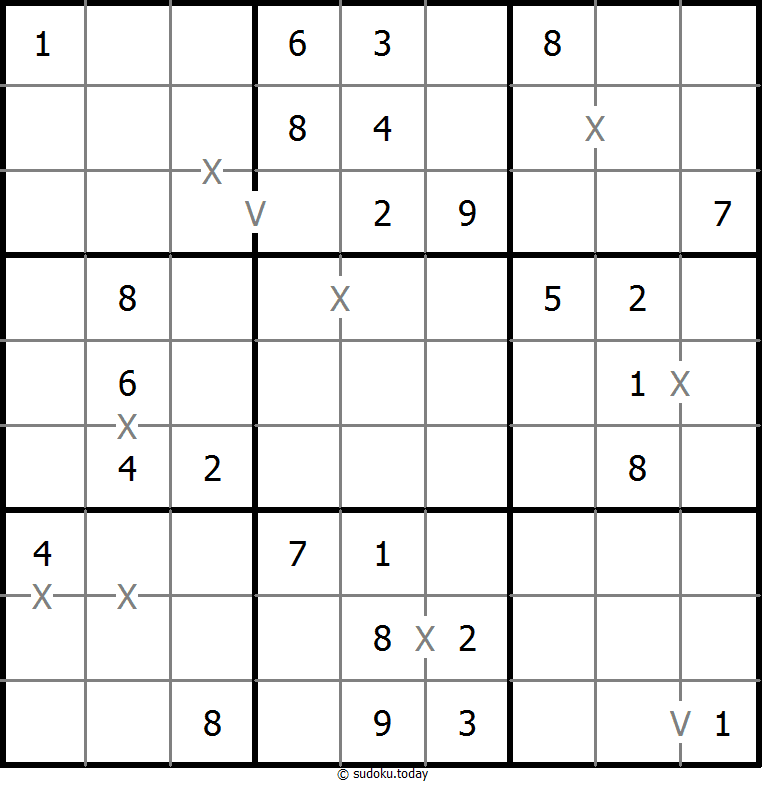 非全标XV数独 #18537