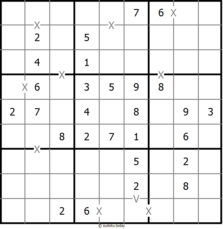 非全标XV数独 #18545